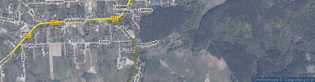 Zdjęcie satelitarne Brzozowa ul.